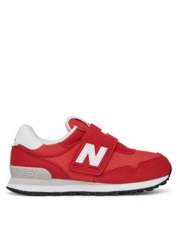 Sneakersy New Balance PV515BR Czerwony ze sklepu eobuwie.pl w kategorii Buty sportowe dziecięce - zdjęcie 178983881