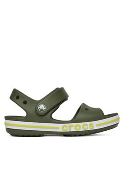 Crocs Sandały BAYABAND SANDAL K 211054-309 Zielony ze sklepu MODIVO w kategorii Sandały dziecięce - zdjęcie 178984472