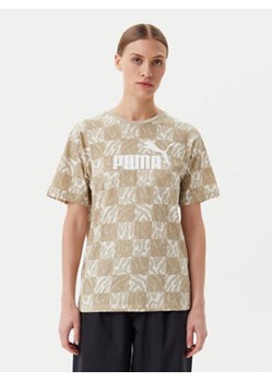 Puma T-Shirt Ess Graphic 685070 Beżowy Loose Fit ze sklepu MODIVO w kategorii Bluzki damskie - zdjęcie 178986114