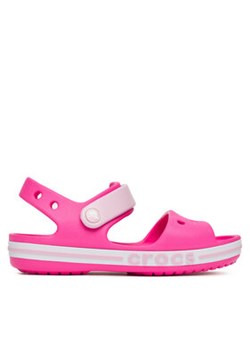 Crocs Sandały BAYABAND SANDAL K 211054-6QQ Różowy ze sklepu MODIVO w kategorii Sandały dziecięce - zdjęcie 178986351