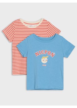 Sinsay - Koszulki 2 pack - niebieski ze sklepu Sinsay w kategorii Bluzki dziewczęce - zdjęcie 178991462