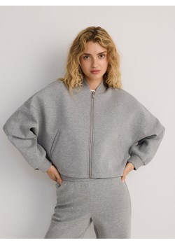 Reserved - Bluza bomber z aplikacjami - szary ze sklepu Reserved w kategorii Bluzy damskie - zdjęcie 178993901
