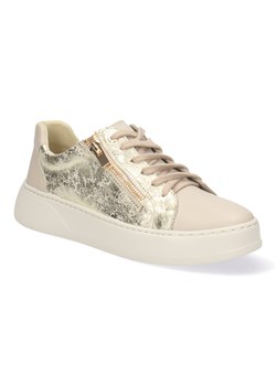 Skórzane Sneakersy Damskie Vanilia  Pollonus 5-1736-004 ze sklepu butyolivier w kategorii Buty sportowe damskie - zdjęcie 178994054