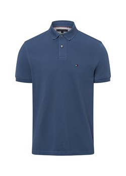 Tommy Hilfiger Męska koszulka polo Mężczyźni Bawełna indygo jednolity ze sklepu vangraaf w kategorii T-shirty męskie - zdjęcie 178999464