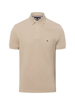 Tommy Hilfiger Męska koszulka polo Mężczyźni Bawełna piaskowy jednolity ze sklepu vangraaf w kategorii T-shirty męskie - zdjęcie 178999470