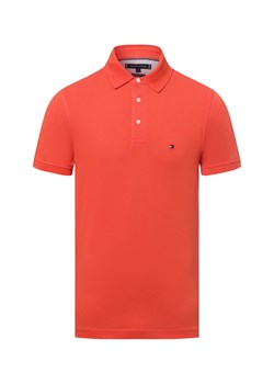 Tommy Hilfiger Męska koszulka polo Mężczyźni Bawełna pomarańczowy jednolity ze sklepu vangraaf w kategorii T-shirty męskie - zdjęcie 178999471