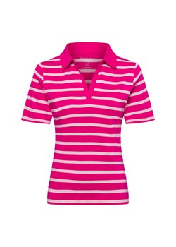 brookshire Damska koszulka polo Kobiety Bawełna wyrazisty róż w paski ze sklepu vangraaf w kategorii Bluzki damskie - zdjęcie 178999493