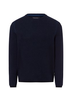 Marc O'Polo Męski sweter z dzianiny Mężczyźni Bawełna granatowy jednolity - id: 743657-0001-09940 - marki Marc O'Polo - 178999500 Marc O'Polo Męski sweter z dzianiny Mężczyźni Bawełna granatowy jednolity ze sklepu vangraaf w kategorii Swetry męskie - zdjęcie 178999500