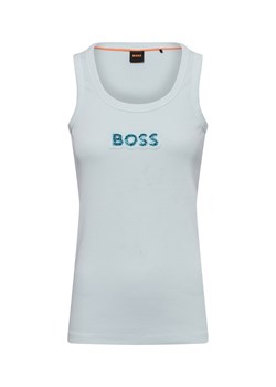 BOSS Orange Damski podkoszulek - C_Ematite2_stonebadg Kobiety Bawełna jasnoniebieski jednolity ze sklepu vangraaf w kategorii Bluzki damskie - zdjęcie 178999504
