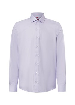Finshley & Harding Męska koszula biznesowa - non-iron Mężczyźni Slim Fit Bawełna różowy wzorzysty ze sklepu vangraaf w kategorii Koszule męskie - zdjęcie 178999522