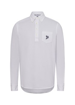 Polo Ralph Lauren Męska koszulka polo z długim rękawem Mężczyźni Bawełna biały jednolity ze sklepu vangraaf w kategorii T-shirty męskie - zdjęcie 178999551