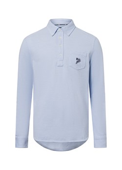 Polo Ralph Lauren Męska koszulka polo z długim rękawem Mężczyźni Bawełna jasnoniebieski jednolity ze sklepu vangraaf w kategorii T-shirty męskie - zdjęcie 178999552