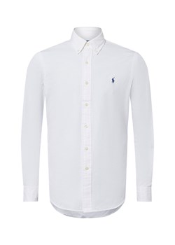 Polo Ralph Lauren Męska koszula casual Mężczyźni Modern Fit Bawełna biały jednolity ze sklepu vangraaf w kategorii Koszule męskie - zdjęcie 178999562