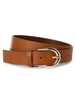 BOSS Damski pasek skórzany - Carol Kobiety skóra nugatowy jednolity ze sklepu vangraaf w kategorii Paski damskie - zdjęcie 178999582