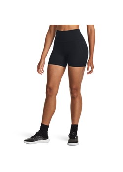 Damskie legginsy krótkie treningowe Under Armour Meridian Middy - czarne ze sklepu Sportstylestory.com w kategorii Szorty - zdjęcie 179003032