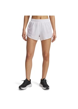 Damskie spodenki do biegania Under Armour UA Fly By 3\'\' Novelty Shorts - białe ze sklepu Sportstylestory.com w kategorii Szorty - zdjęcie 179003073