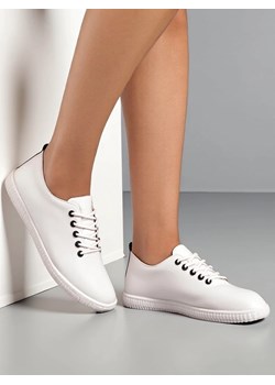 Royalfashion Damskie eko skórzane trampki Tonete ze sklepu royalfashion.pl w kategorii Trampki damskie - zdjęcie 179007801