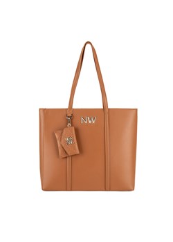 Torebka Nine West LX10047 Brązowy ze sklepu eobuwie.pl w kategorii Torby Shopper bag - zdjęcie 179008063