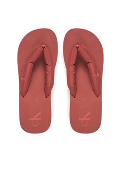 Calvin Klein Jeans Japonki Beach Sandal Flatform Ttxr Satin YW0YW01723 Brązowy ze sklepu MODIVO w kategorii Klapki damskie - zdjęcie 179008590