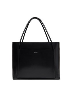 Torebka Calvin Klein Ck Linn Large Shopper K60K613109 Czarny ze sklepu eobuwie.pl w kategorii Torby Shopper bag - zdjęcie 179012524