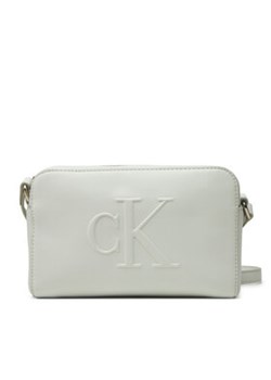 Calvin Klein Jeans Torebka Sculpted Ew Camera Bag20 LV04K3036G Szary ze sklepu MODIVO w kategorii Listonoszki - zdjęcie 179013921