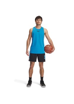 Męskie spodenki do koszykówki Under Armour UA Zone 7\" Woven Short - czarne ze sklepu Sportstylestory.com w kategorii Spodenki męskie - zdjęcie 179015391