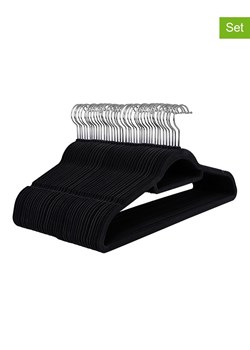 Songmics Wieszaki (50 szt.) w kolorze srebrno-czarnym na ubrania - 43,5 x 22,5 cm ze sklepu Limango Polska w kategorii Szafy - zdjęcie 179015744