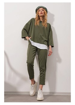 Trend Alaçatı Stili 2-częściowy zestaw w kolorze khaki ze sklepu Limango Polska w kategorii Bluzy damskie - zdjęcie 179015963