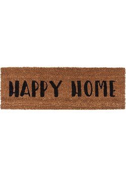 Present Time Wycieraczka &quot;Happy Home&quot; w kolorze brązowym - 75 x 26 cm ze sklepu Limango Polska w kategorii Dom - zdjęcie 179017261
