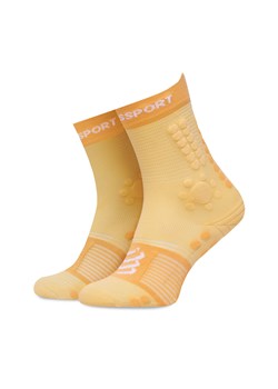 Skarpety wysokie unisex Compressport Pro Racing Socks v4.0 Trail XU00048B Żółty ze sklepu eobuwie.pl w kategorii Skarpetki męskie - zdjęcie 179020921