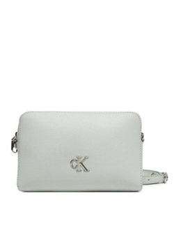 Calvin Klein Jeans Torebka Minimal Monogram Camera Bag 20 LV04K3162G Szary ze sklepu MODIVO w kategorii Listonoszki - zdjęcie 179022454