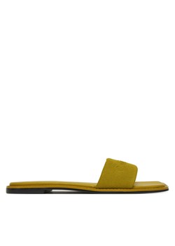 Klapki Calvin Klein Flat Slide - He HW0HW02378 Zielony ze sklepu eobuwie.pl w kategorii Klapki damskie - zdjęcie 179025723