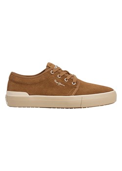 Pepe Jeans FOOTWEAR Skórzane sneakersy &quot;Ben Low&quot; w kolorze jasnobrązowym ze sklepu Limango Polska w kategorii Trampki męskie - zdjęcie 179026142