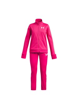 Dziewczęcy dres komplet treningowy Under Armour EM Knit Track Suit - różowy ze sklepu Sportstylestory.com w kategorii Dresy dziewczęce - zdjęcie 179028224