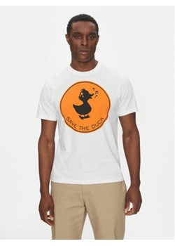 Save The Duck T-Shirt DT0825M BESY20 Biały Regular Fit ze sklepu MODIVO w kategorii T-shirty męskie - zdjęcie 179029251