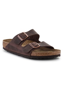 Klapki Birkenstock Arizona 0452761 brązowe ze sklepu ButyModne.pl w kategorii Klapki męskie - zdjęcie 179030210