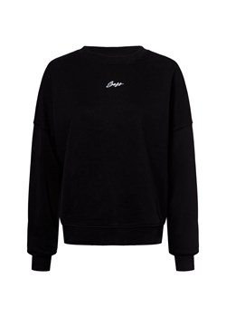 BOSS Orange Bluza damska - Esweaty Kobiety Bawełna czarny jednolity ze sklepu vangraaf w kategorii Bluzy damskie - zdjęcie 179034790