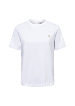 ARMEDANGELS Koszulka damska - Ikony Lualaa Kobiety Bawełna biały jednolity ze sklepu vangraaf w kategorii Bluzki damskie - zdjęcie 179034792