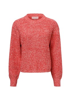 Msch Copenhagen Damski sweter z dzianiny z zawartością wełny - MSCHWille Kobiety czerwony marmurkowy ze sklepu vangraaf w kategorii Swetry damskie - zdjęcie 179034811