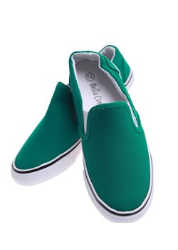 Zielone wsuwane dziecięce tenisówki /F1-3 16582 G7-38/ ze sklepu Pantofelek24.pl w kategorii Trampki dziecięce - zdjęcie 179044201