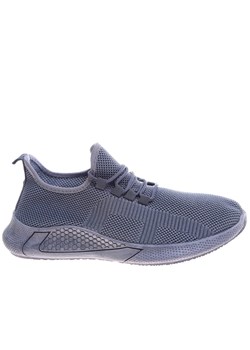 Szare ażurowe męskie wsuwane buty sportowe /F2-1 16279 S237/ ze sklepu Pantofelek24.pl w kategorii Buty sportowe męskie - zdjęcie 179049663