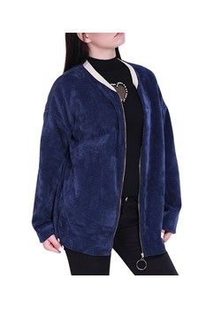 Rozpinana granatowa bluza damska /H UB805 S331/ ze sklepu Pantofelek24.pl w kategorii Bluzy damskie - zdjęcie 179062931