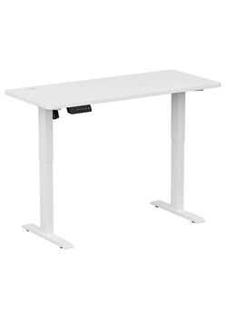 Białe Regulowane Biurko Elektryczne 120 Cm B2-N61 ze sklepu Edinos.pl w kategorii Biurka i sekretarzyki - zdjęcie 179069333