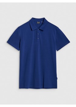 Męska koszulka polo 4F 4FRSS25TPTSM632 - granatowa ze sklepu Sportstylestory.com w kategorii T-shirty męskie - zdjęcie 179080234