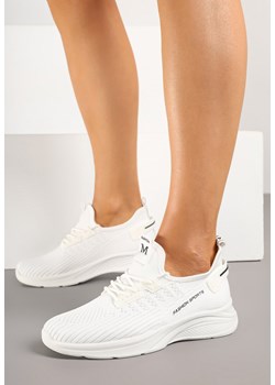 Białe Buty Sportowe Sneakersy z Elastyczną Cholewką Ulithiela ze sklepu born2be.pl w kategorii Buty sportowe damskie - zdjęcie 179081194