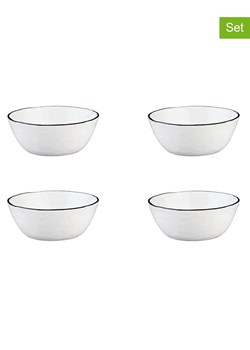 Björn Miski śniadaniowe (4 szt.) &quot;Pure&quot; w kolorze biało-czarnym - Ø 16 cm ze sklepu Limango Polska w kategorii Naczynia - zdjęcie 179083894