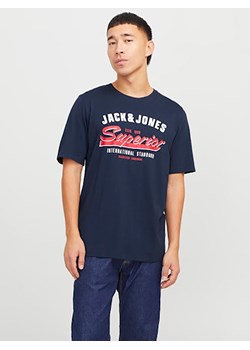 Jack &amp; Jones Koszulka w kolorze granatowym ze sklepu Limango Polska w kategorii T-shirty męskie - zdjęcie 179084124