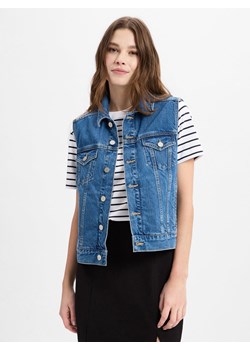 ARMEDANGELS Damska kamizelka dżinsowa - Ersaa Kobiety Bawełna blue stone jednolity ze sklepu vangraaf w kategorii Kamizelki damskie - zdjęcie 179086463
