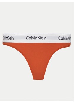 Calvin Klein Underwear Stringi 0000F3786E Czerwony ze sklepu MODIVO w kategorii Majtki damskie - zdjęcie 179087614