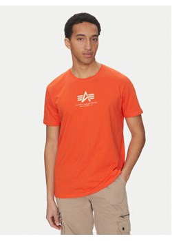 Alpha Industries T-Shirt Basic 118533 Pomarańczowy Regular Fit ze sklepu MODIVO w kategorii T-shirty męskie - zdjęcie 179090661